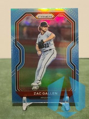 2021 Panini Prizm Carolina Blue Prizm Zac Gallen #65 Diamondbacks